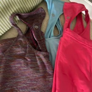 3 lululemon athletic tank tops